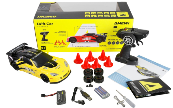 21123 Corvette C6.R Drift Car 1:18 RTR gelb